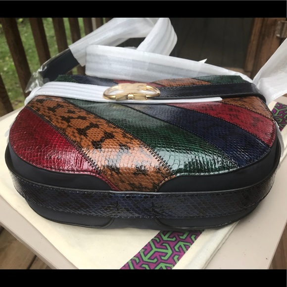 ⛔️SOLD⛔️Authentic Tory Burch Gemini link Snakeskin - Picture 6 of 8